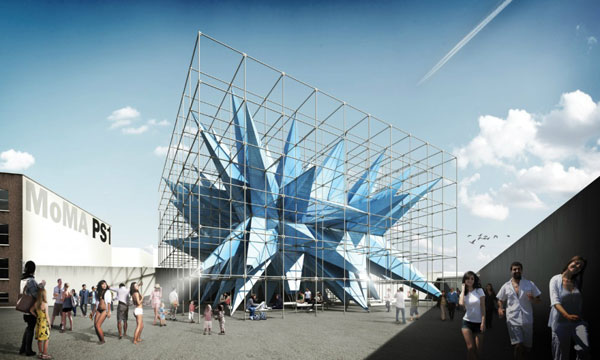 Rendering of HWKN’s Wendy, winning design of Young Architect’s Program 2012. Image courtesy of HWKN.