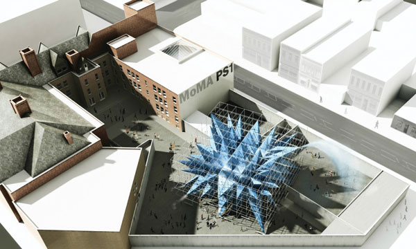 Rendering of HWKN’s Wendy, winning design of Young Architect’s Program 2012. Image courtesy of HWKN.