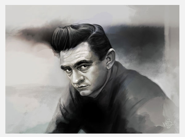 'Johnny Cash' by Caroline Vos